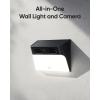 imageeufy Security Solar Wall Light Cam S120 Solar Security Cameras Wireless Outdoor Camera Forever Power Motion Activated Light AI Detection IP65 Waterproof Spotlight No Monthly Fee2Cam Pack