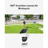 imageeufy Security SoloCam S340 2Cam Kit HomeBase S380 Solar Security Camera Wireless Outdoor Camera 360 Pan and Tilt Surveillance No Blind Spots 24 GHz WiFi No Monthly Fee4Cam Kit