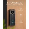 imageeufy Security Video Smart Lock S330 3in1 CameraDoorbellFingerprint Keyless Entry Door Lock Smart WiFi Deadbolt for Front Door App Remote Control SD Card Required Chime IncludedVideo LockChime