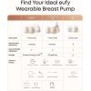 imageeufy Security Wearable Breast Pump E10 HandsFree Electric Breast Pump with App Control Personalized Smart Rhythm Hospital Grade Suction for More Milk Portable LeakProof ampamp UltraQuietHeated Breast Pump E20