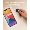 imageeufy Security by Anker SmartTrack Link Black 1Pack Android not Supported Works with Apple Find My iOS only Key Finder Bluetooth Tracker for Earbuds and Luggage Phone Finder Water Resistant4 pack