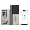 imageeufy Security Smart Lock C30 Keyless Entry Door Lock Builtin WiFi Keypad Deadbolt for Front Door No Bridge Required Easy Installation App Remote Control Reliable Power BHMA Grade 3 NickelNickel