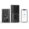 imageeufy Security Smart Lock C30 Keyless Entry Door Lock Builtin WiFi Keypad Deadbolt for Front Door No Bridge Required Easy Installation App Remote Control Reliable Power BHMA Grade 3 NickelBlack