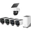 imageeufy Security eufyCam S3 Pro 4Cam Kit  SoloCam S340 Solar Camera Outdoor Wireless MaxColor Night Vision 4K Security Camera with Solar Panel 360 Pan ampamp Tilt Surveillance No Blind Spots