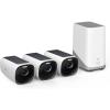 imageeufy Security eufyCam S330 eufyCam 3 4Cam Kit Security Camera Outdoor Wireless 4K with Integrated Solar Panel Face Recognition AI Expandable Local Storage Spotlight No Monthly Fee3 Camera Kit
