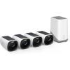 imageeufy Security eufyCam S330 eufyCam 3 4Cam Kit Security Camera Outdoor Wireless 4K with Integrated Solar Panel Face Recognition AI Expandable Local Storage Spotlight No Monthly Fee4Cam Kit