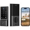 imageeufy Smart Lock E31 Fingerprint Keyless Entry Door Lock with Apple Home Ecosystem for Front Door or Back Supports Matter Apple Home Alexa Google 10000mAh Battery Auto LockMatter  WiFi  Fingerprint  8 AA batteries