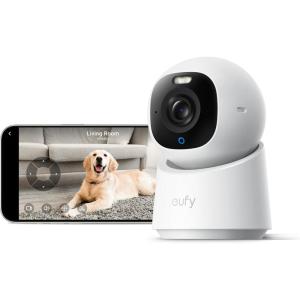 imageeufy Indoor Cam E30 2Cam Kit Latest Generation 4K UHD Security Camera PetDogBaby Camera with Phone app Color Night Vision HumanPet Auto Tracking 360 PanTilt Works with Homekit1Pack