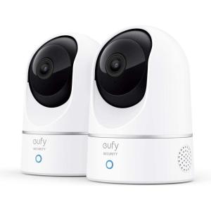 imageeufy Security 2K Indoor Cam Pan ampamp Tilt 2Cam Kit Plugin Security Indoor Camera with WiFi IP Camera Human ampamp Pet AI Voice Assistant CompatibilityHomeBase Not Required Renewed
