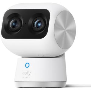 imageeufy Security Indoor Cam S350Dual Cameras4K UHD Resolution Security Camera with 8 Zoom and 360 PTZHumanPet AIIdeal for Baby MonitorPet CameraHome SecurityDualBand WiFi 6Plug in Renewed