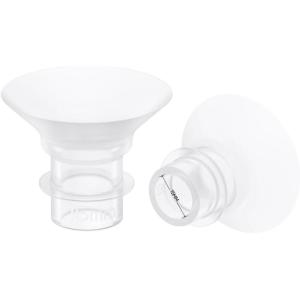 imageeufy Security Original 24mm Flange 2Pack Replacement Accessories for Wearable Breast Pump E20S1S1 Pro HeatFlow Technology FoodGrade Silicone Durable Comfortable Ergonomic FitSizing Insert 15mm2