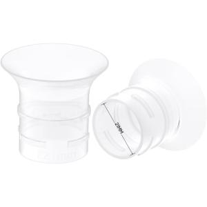 imageeufy Security Original 24mm Flange 2Pack Replacement Accessories for Wearable Breast Pump E20S1S1 Pro HeatFlow Technology FoodGrade Silicone Durable Comfortable Ergonomic FitSizing Insert 21mm2