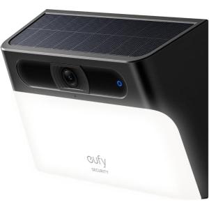 imageeufy Security Solar Wall Light Cam S120 Solar Security Cameras Wireless Outdoor Camera Forever Power Motion Activated Light AI Detection IP65 Waterproof Spotlight No Monthly Fee1Cam Pack