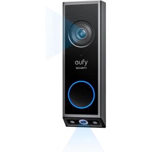 imageeufy Security Video Doorbell E340 Battery Powered Uninterrupted Use with Rechargeable Battery Dual Cameras 2K Full HD No Monthly FeeBattery or Wired Doorbell
