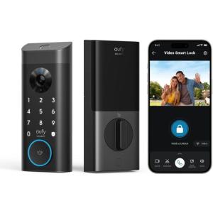imageeufy Security Video Smart Lock S330 3in1 CameraDoorbellFingerprint Keyless Entry Door Lock Smart WiFi Deadbolt for Front Door App Remote Control SD Card Required Chime IncludedVideo Lock