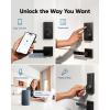 imageeufy Security Smart Lock C30 with Door Lever Keyless Entry Builtin WiFi Deadbolt for Front Door No Bridge Required Easy Installation App Remote Control Auto LockBlack