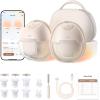 imageeufy Heated Wearable Breast Pump S1 Pro with Original Diaphragm 2Pack Original Duckbill Valvue 4Pack and Security Original 15mm Sizing Inserts 2Pack Slim HandsFree Breast Pump