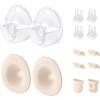 imageeufy Original 24mm Flange Milk Container Diaphragm 2Pack ampamp Duckbill Valves Spout Cap 4Pack Replacement Accessories for Wearable Breast Pump S1S1 Pro