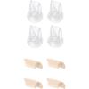 imageeufy Original Duckbill Valves and Spout Cap 4Pack for Wearable Breast Pump E10S1S1 Pro Breast Pump Replacement Parts