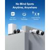 imageeufy Security eufyCam E330 Professional Cam Kit 4K Outdoor Security Camera System 247 Recording Plugin WiFi NVR Face Recognition AI 10CH Local Storage Renewed