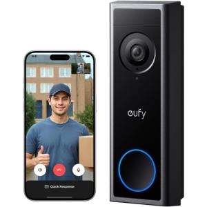 imageeufy Security Video Doorbell Camera C31 2K FHD Battery or Hardwire Powered Easy to Install QuickRelease Battery Live Video Call 247 Recording Human ampamp Motion Detection No Monthly Fee Renewedbattery only