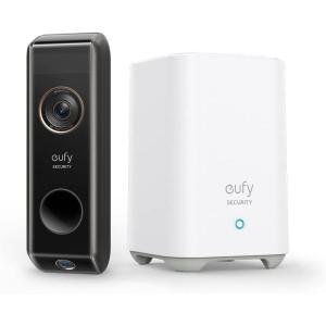 imageeufy Security Video Doorbell Dual Camera BatteryPowered with HomeBase Wireless Doorbell Camera Dual Motion and Package Detection 2K HD No Monthly Fee 16GB Local Storage Renewed