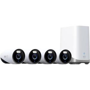 imageeufy Security eufyCam E330 Professional Cam Kit 4K Outdoor Security Camera System 247 Recording Plugin WiFi NVR Face Recognition AI 10CH Local Storage Renewed