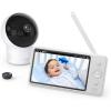 imageeufy Security Baby Monitor Spaceview E110 with Security Camera and 2Way Audio 720p HD Resolution Night Vision 5quot Display 110 WideAngle Lens Included Lullaby Player Sound Alert Renewed