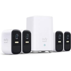 imageeufy Security eufyCam 2C Pro 4Cam Kit Wireless Home Security System with 2K Resolution HomeKit Compatibility 180Day Battery Life IP67 Night Vision and No Monthly Fee Renewed