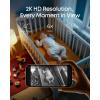 imageeufy Baby Monitor C10 with 2K HD Camera 45quot 480p Display 4 Zoom PanTilt Night Vision Hybrid WiFi ampamp No WiFi Connection 12 H Battery Motion Cry Noises Temperature Alters 2Way Talk VOX