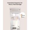 imageeufy Breast Milk Storage Bag with Temperature Sensing Color Change Milk Storing Bags for Breastfeeding 7 oz Disposable Storage Bags SelfStanding Leakproof Milk Freeze Storage Pouches 120 Pieces