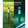 imageeufy Outdoor Pathway Lights E10 4Pack Smart Wired RGBWW LED Landscape Lights 350lm IP65 Waterproof for Yard Work with Alexa Endless AI Light Themes for Christmas Halloween Link with Cameras