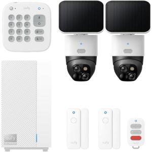 imageeufy 7Piece Professional System with HomeBase S1 Home Security System Video Surveillance Intrusion Detection 4G Battery Backup Easy Setup App Control Local Storage No Monthly Fee