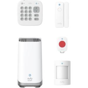 imageeufy Alarm System 5Piece Kit with Homebase 3 Wireless Smart Home or Business Security System Expandable Easy Setup App Control No Monthly fee