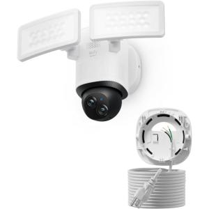 imageeufy Security Floodlight Wired Camera E340 2packHomebase3 Security Camera Outdoor 355 Pan amp Tilt 247 Recording 2000 LM Motion Detection Dual Cam No Monthly FeeExpandable Storage up to 16TBfloodlightcam with cable