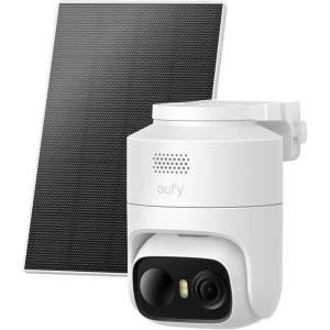 imageeufy Security eufyCam C37 Wireless Outdoor Security Camera 360 Pan amp Tilt AI Tracking 2K Solar Camera HumanPetVehicle Detection Flexible Solar Panel Color Night Vision No Monthly Fee