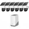 imageeufy Security SoloCam S340 6cam kit Solar Security Cameras Wireless Outdoor 360 Pan amp Tilt Surveillance No Blind Spots 24 GHz WiFi No Monthly Fee
