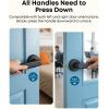imageeufy Security Smart Lock FamiLock C32 Fingerprint Keyless Door Lock with HandleInterior Doors Builtin WiFi 24 GHz Only App Control Auto Lock 4 AA Batteries AlexaGoogleRekey Not Supported