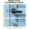imageeufy Security Smart Lock FamiLock C32 Fingerprint Keyless Door Lock with HandleInterior Doors Builtin WiFi 24 GHz Only App Control Auto Lock 4 AA Batteries AlexaGoogleRekey Not Supported