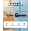 imageeufy Security Smart Lock FamiLock C32 Fingerprint Keyless Door Lock with HandleInterior Doors Builtin WiFi 24 GHz Only App Control Auto Lock 4 AA Batteries AlexaGoogleRekey Not Supported
