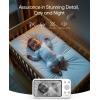 imageeufy Security Baby Monitor E20 with 2K HD Camera amp Crib Mount 5 720p Display Hybrid WiFi amp No WiFi Connection PanTilt 4X Zoom Portable Camera with Builtin Battery