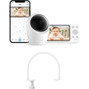 imageeufy Security Baby Monitor E20 with 2K HD Camera amp Crib Mount 5 720p Display Hybrid WiFi amp No WiFi Connection PanTilt 4X Zoom Portable Camera with Builtin Battery