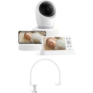 imageeufy Security E21 Baby Monitor with Baby Monitor Crib Mount 4K UHD Camera 5 720p Screen PanTilt and 8 Zoom Dual WiFiLocal Connection 247 App Recording