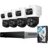 imageeufy 4K NVR Security Camera System S4 Max 8 Cam with 8TB HDD POE Wired 247 Recording Triple Lens BulletPTZ Cam 360 PTZ Up to 16CH CrossCam Tracking 8 Auto Zoom Smart Video Search4 BulletPTZ Cams w4TB