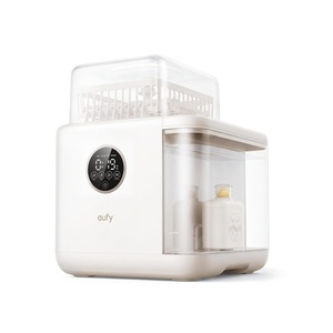 image:imageeufy S1 AllinOne Baby Bottle Washer Sterilizer and Dryer 10Bottle Capacity 3D HydroBlast Cleaning 212F Steam Sterilizer Smart App Control HandsFreeS1 Pro with Water Softener