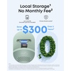 image:imageeufy Security IndoorOutdoor Camera C312Pack P66 SpotlightFree Color Night Vision 360 Coverage View AutoTrackingHumanVehiclePetCry Detection 247 Recording Black No SubscriptionGreen