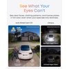 image:imageeufy Security IndoorOutdoor Camera C312Pack P66 SpotlightFree Color Night Vision 360 Coverage View AutoTrackingHumanVehiclePetCry Detection 247 Recording Black No SubscriptionGreen