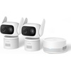 image:imageeufy Security IndoorOutdoor Camera C312Pack P66 SpotlightFree Color Night Vision 360 Coverage View AutoTrackingHumanVehiclePetCry Detection 247 Recording Black No Subscriptionwhite