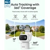image:imageeufy Security IndoorOutdoor Camera C312Pack P66 SpotlightFree Color Night Vision 360 Coverage View AutoTrackingHumanVehiclePetCry Detection 247 Recording Black No Subscriptionwhite