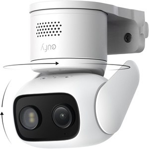 image:imageeufy Security IndoorOutdoor Camera C312Pack P66 SpotlightFree Color Night Vision 360 Coverage View AutoTrackingHumanVehiclePetCry Detection 247 Recording Black No Subscriptionwhite